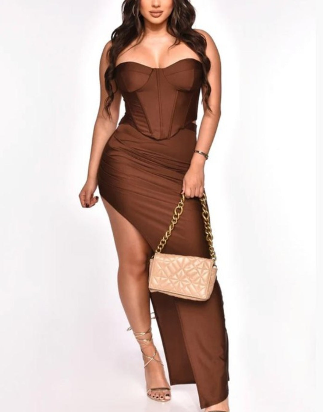 "Coco Brown" Dress